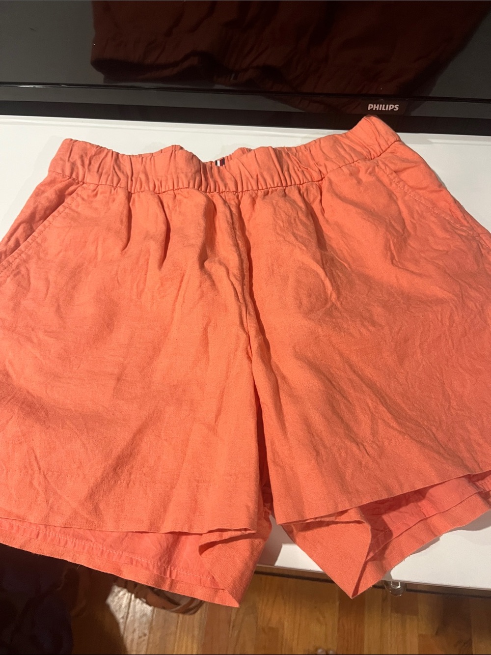 Tommy Hilfiger Coral Elastic Waist Shorts